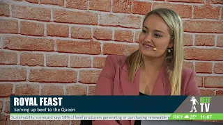Sam Burke chats serving beef to the queen!